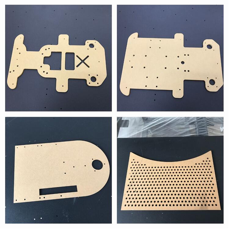 Acrylic plate laser cutting drilling graphics engraving UV printing