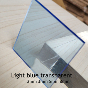 Color Transparent Blue 2mm 3mm Cast Acrylic Sheet